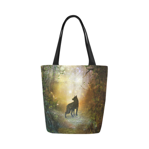 Teh lonely wolf Canvas Tote Bag (Model 1657)