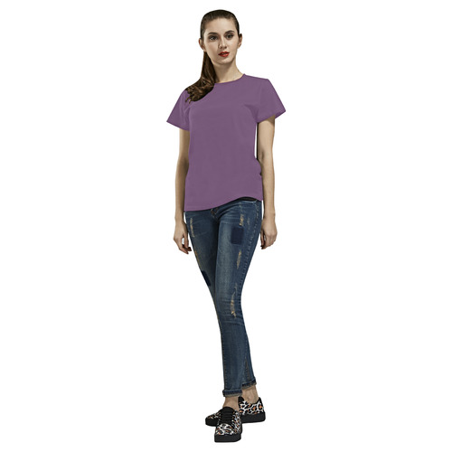 Crushed Grape All Over Print T-Shirt for Women (USA Size) (Model T40)