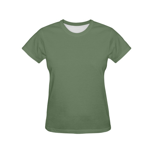 Vineyard Green All Over Print T-Shirt for Women (USA Size) (Model T40)