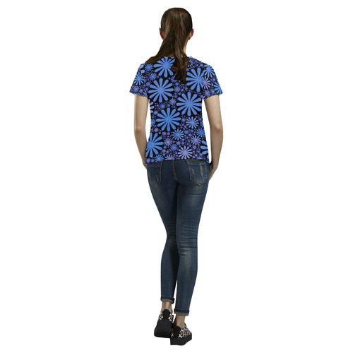 lovely shapes 716B All Over Print T-Shirt for Women (USA Size) (Model T40)