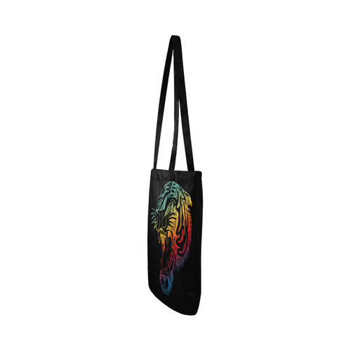 Roaring Tiger Tattoo colored Reusable Shopping Bag Model 1660 (Two sides)
