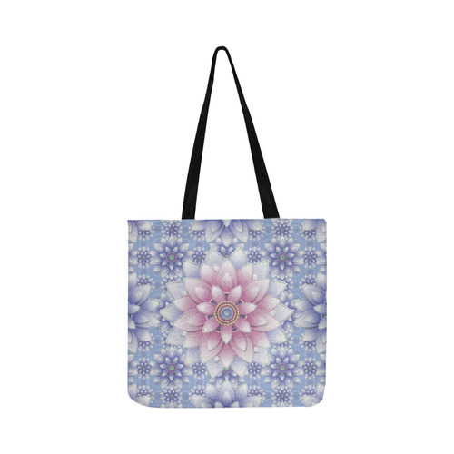 ornaments pink, blue, pattern Reusable Shopping Bag Model 1660 (Two sides)