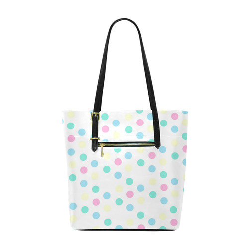 dots on white Euramerican Tote Bag/Small (Model 1655)