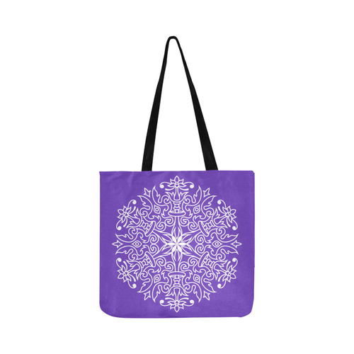 Symbol Ornaments Spring Life Mandala White Reusable Shopping Bag Model 1660 (Two sides)