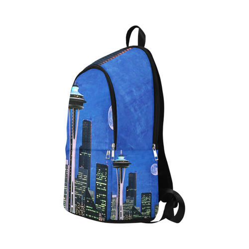 Seattle Space Needle Watercolor Fabric Backpack for Adult (Model 1659)