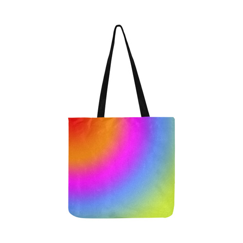 Radial Gradients Red Orange Pink Blue Green Reusable Shopping Bag Model 1660 (Two sides)