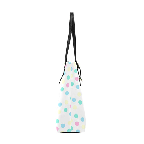 dots on white Euramerican Tote Bag/Small (Model 1655)