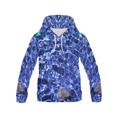 Upward Amethyst Vibes All Over Print Hoodie for Women (USA Size) (Model H13)