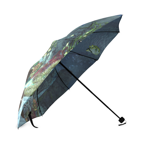 Underwater wold with mermaid Foldable Umbrella (Model U01)