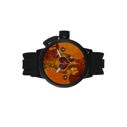 Steampunk decorative heart Men's Sports Watch(Model 309)