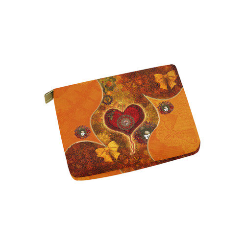 Steampunk decorative heart Carry-All Pouch 6''x5''