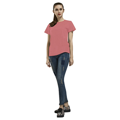 Tea Rose All Over Print T-Shirt for Women (USA Size) (Model T40)
