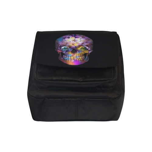 Amazing Floral Skull A by JamColors Crossbody Nylon Bags (Model 1633)