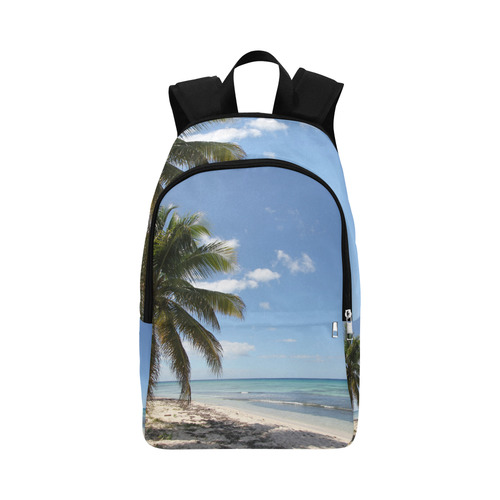 Isla Saona Caribbean Paradise Beach Fabric Backpack for Adult (Model 1659)