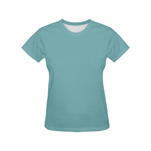 Aqua Sea All Over Print T-Shirt for Women (USA Size) (Model T40)