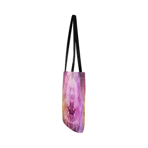 Holy Yoga Lotus Meditation Reusable Shopping Bag Model 1660 (Two sides)