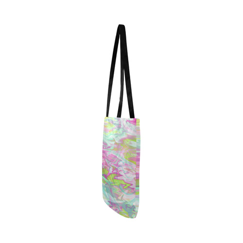 Pastel Iridescent Marble Waves Pattern Reusable Shopping Bag Model 1660 (Two sides)