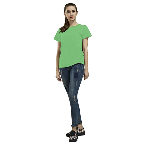 Summer Green All Over Print T-Shirt for Women (USA Size) (Model T40)