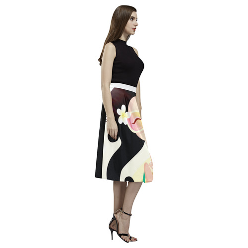 Ladies designers long skirt : Beach girl Aoede Crepe Skirt (Model D16)