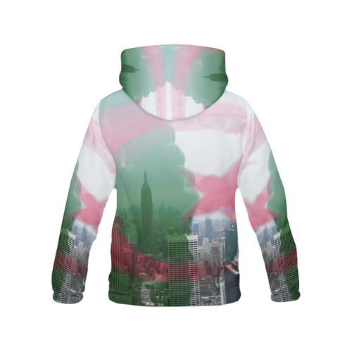 NYC Algeria Panorama All Over Print Hoodie for Women (USA Size) (Model H13)