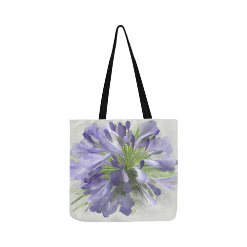 Delicate Purple Flower, floral watercolor Reusable Shopping Bag Model 1660 (Two sides)