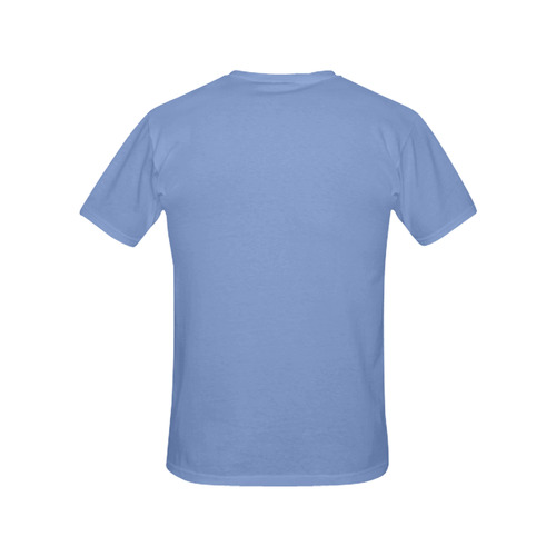 Cornflower Blue All Over Print T-Shirt for Women (USA Size) (Model T40)