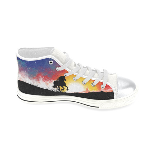 Mustang High Top Canvas Shoes for Kid (Model 017)