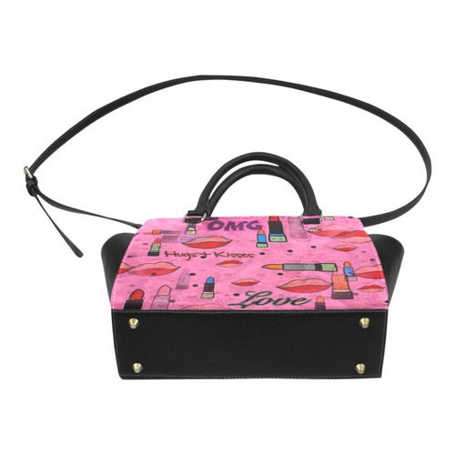 Lipstick Popart by Nico Bielow Classic Shoulder Handbag (Model 1653)