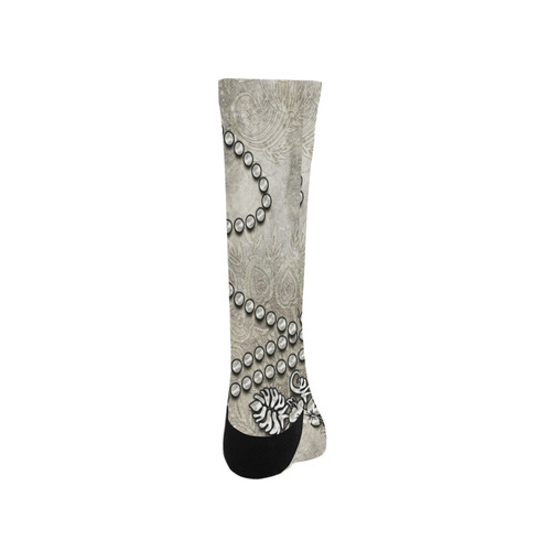 Decorative design, damask Trouser Socks