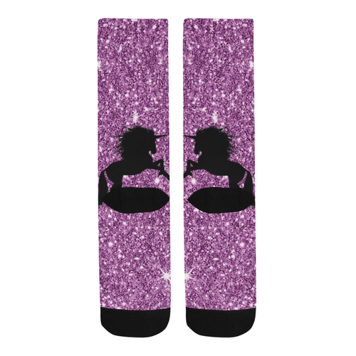 sparkling unicorn lilac by JamColors Trouser Socks