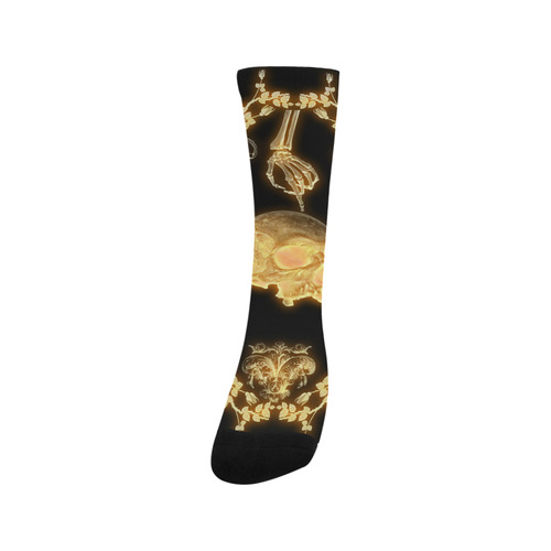 Yellow skull Trouser Socks