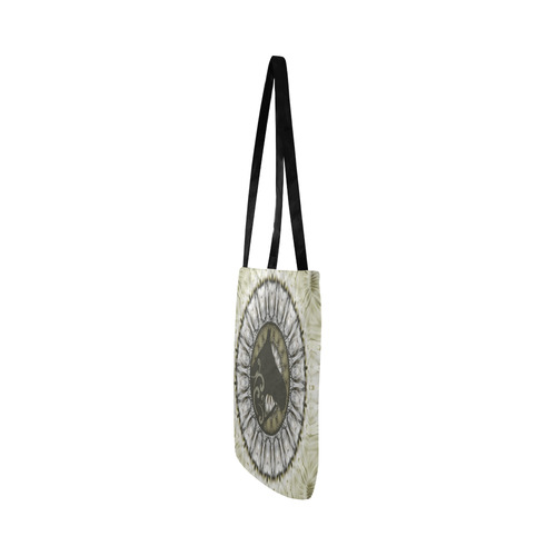 Mandala Magic Ripples HORSE HEAD SILHOUETTE Reusable Shopping Bag Model 1660 (Two sides)