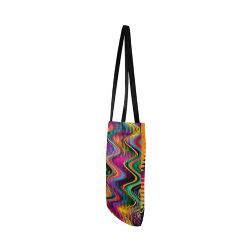WAVES DISTORTION chevrons multicolored Reusable Shopping Bag Model 1660 (Two sides)