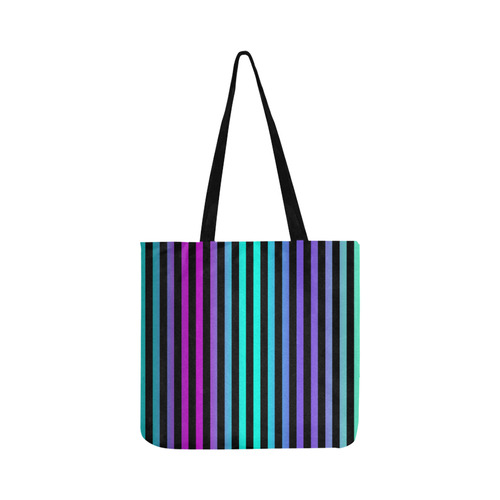 Wide Flat Stripes Pattern Colored Reusable Shopping Bag Model 1660 (Two sides)