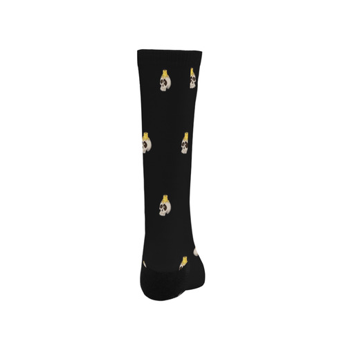 halloween - skull with candle pattern Trouser Socks