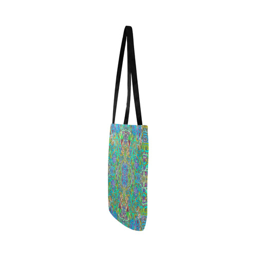 Oriental Flowers Spirals Ornaments Soft Colored Reusable Shopping Bag Model 1660 (Two sides)