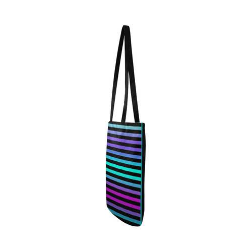 Wide Flat Stripes Pattern Colored Reusable Shopping Bag Model 1660 (Two sides)