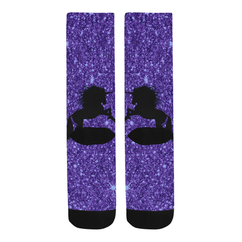 sparkling unicorn blue by JamColors Trouser Socks
