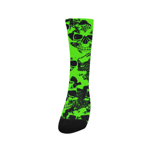 cloudy Skulls black green by JamColors Trouser Socks