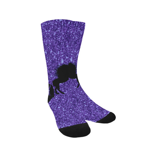 sparkling unicorn blue by JamColors Trouser Socks