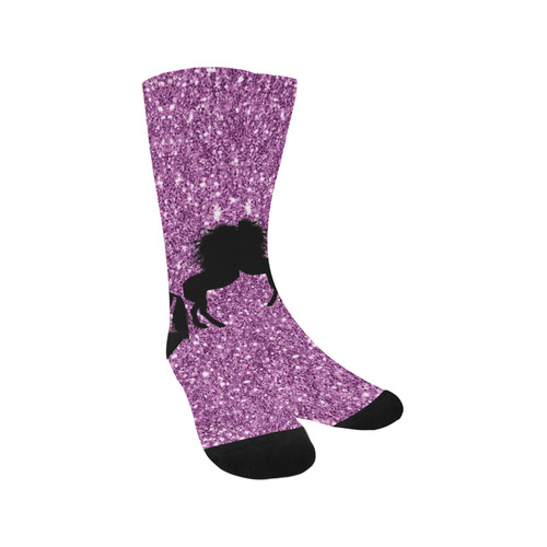 sparkling unicorn lilac by JamColors Trouser Socks