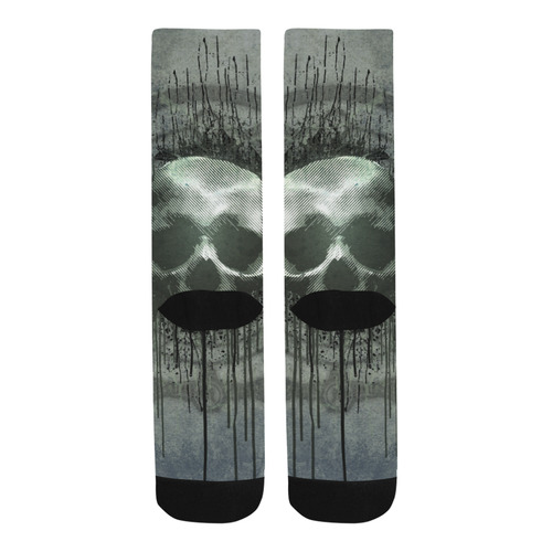 Awesome skull with bones and grunge Trouser Socks