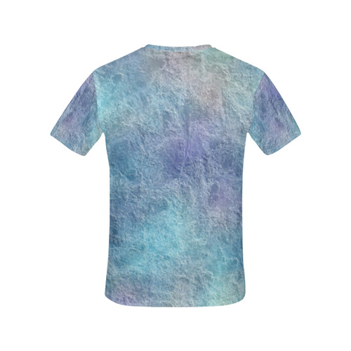 Soothing Cool Tones Abstract All Over Print T-Shirt for Women (USA Size) (Model T40)