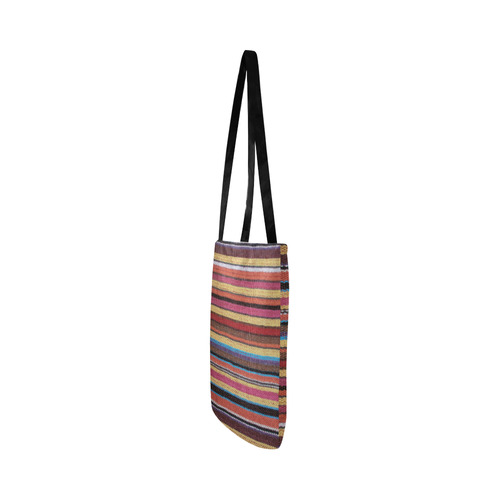 Traditional WOVEN STRIPES FABRIC - colored Reusable Shopping Bag Model 1660 (Two sides)
