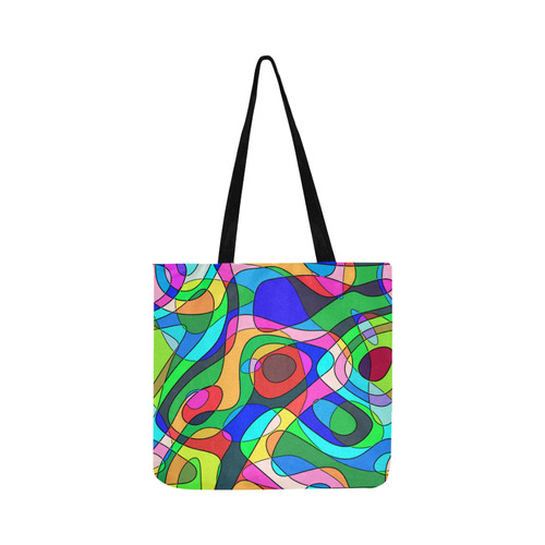 SQUIGGLY LOOPS - multicolored Reusable Shopping Bag Model 1660 (Two sides)