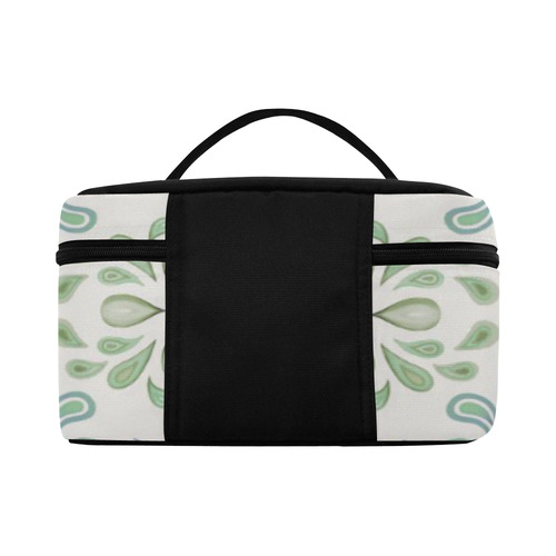 Blue and Green watercolor pattern Lunch Bag/Large (Model 1658)