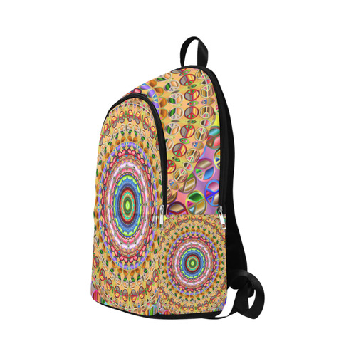 Peace Mandala Fabric Backpack for Adult (Model 1659)