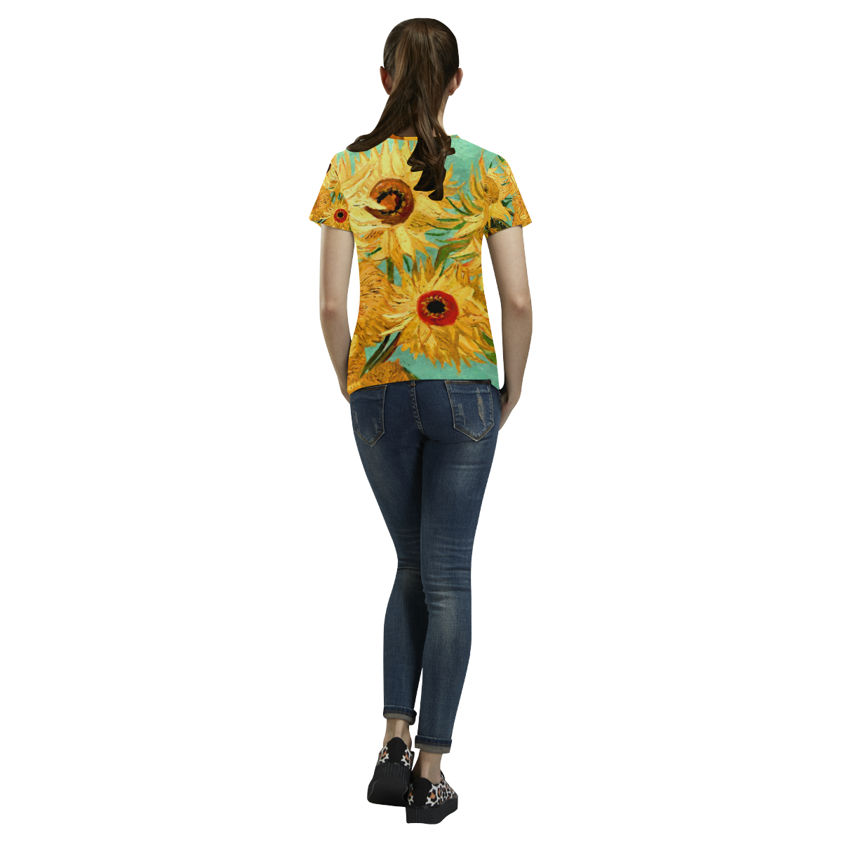 china cat sunflower t shirt