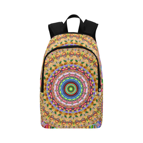 Peace Mandala Fabric Backpack for Adult (Model 1659)