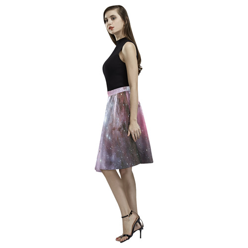 Eagle Nebula Melete Pleated Midi Skirt (Model D15)